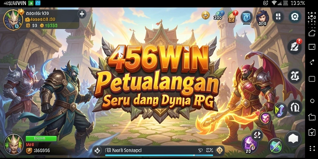 Screenshot utama 456WIN menampilkan aksi gameplay RPG seru dan mendebarkan.