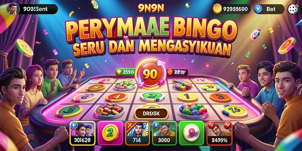 Tampilan gameplay seru dan interaktif dari 9N9N.