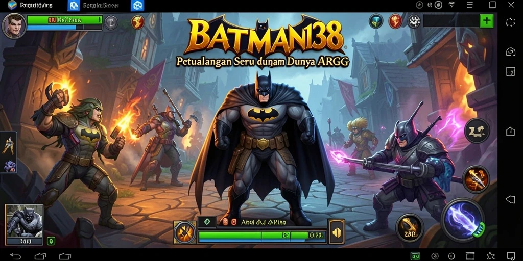 Screenshot menampilkan aksi seru dalam gameplay ARPG BATMAN138.