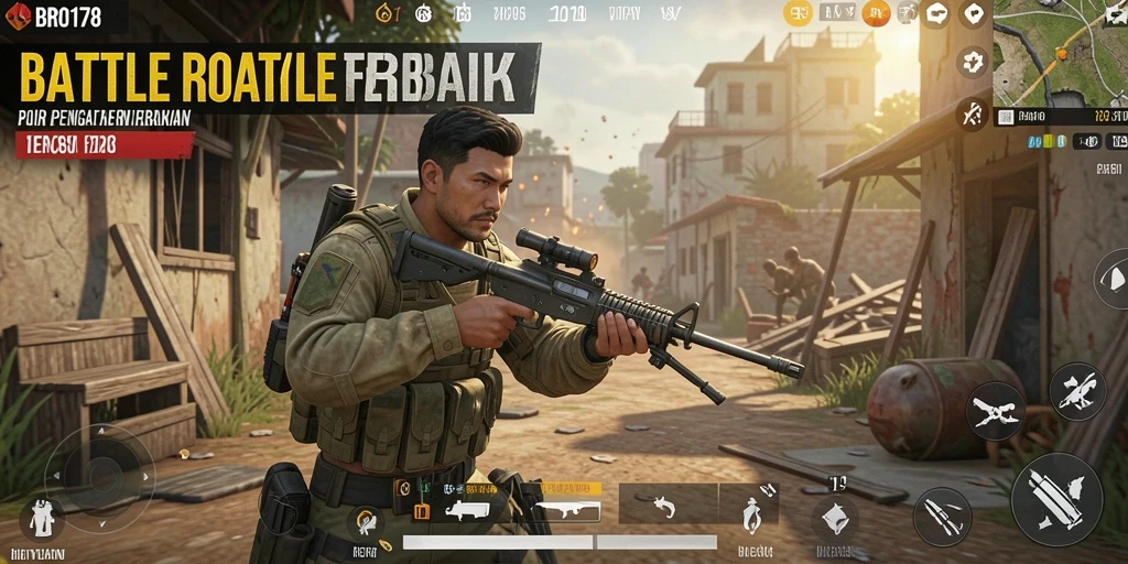 Tampilan gameplay BRO178 yang intens dan seru di medan pertempuran.
