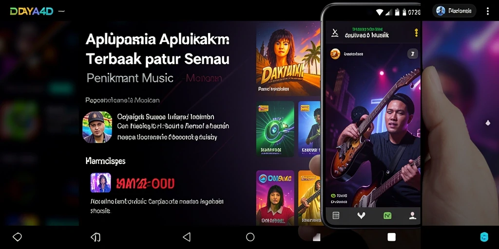 Tampilan gameplay DAYA4D yang menarik dengan fitur interaktif musik.