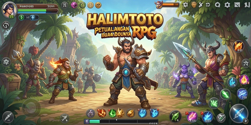 Tampilan gameplay HALIMTOTO menampilkan aksi seru dan karakter menawan.
