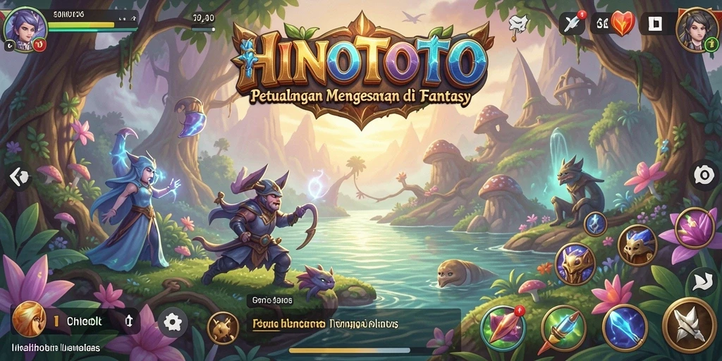 Menampilkan gameplay petualangan yang seru di HINOTOTO.