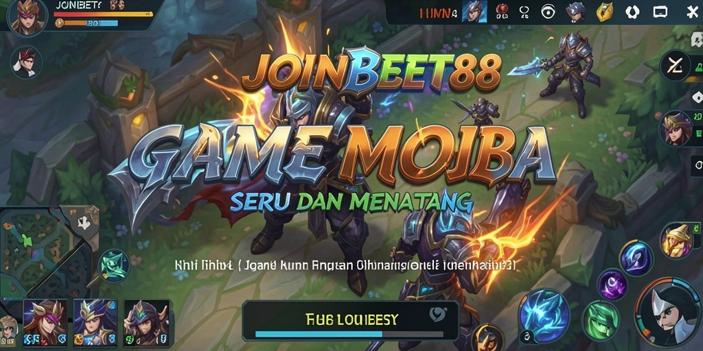 Gameplay seru di JOINBET88 dengan pertarungan konsep MOBA.