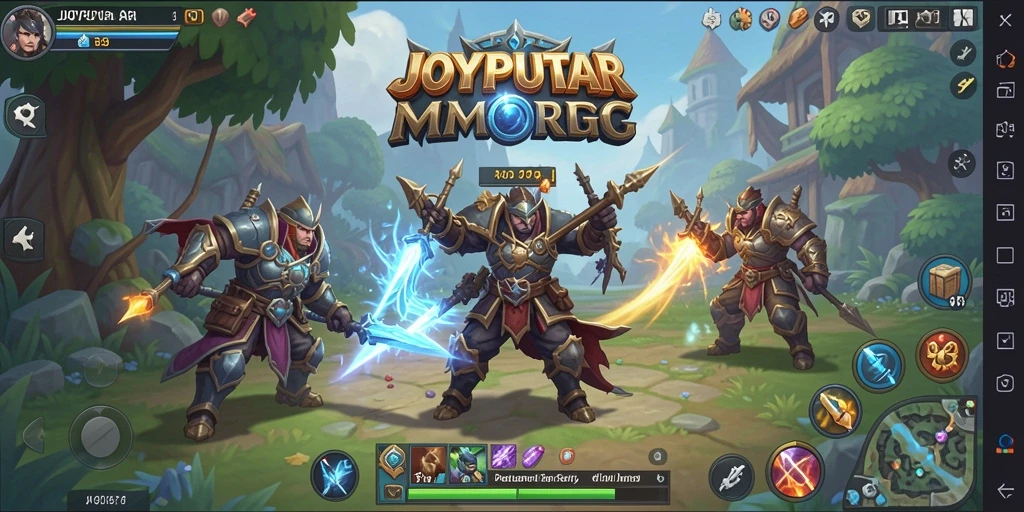 Tampilan gameplay seru dari JOYPUTAR yang menampilkan pertarungan epik.