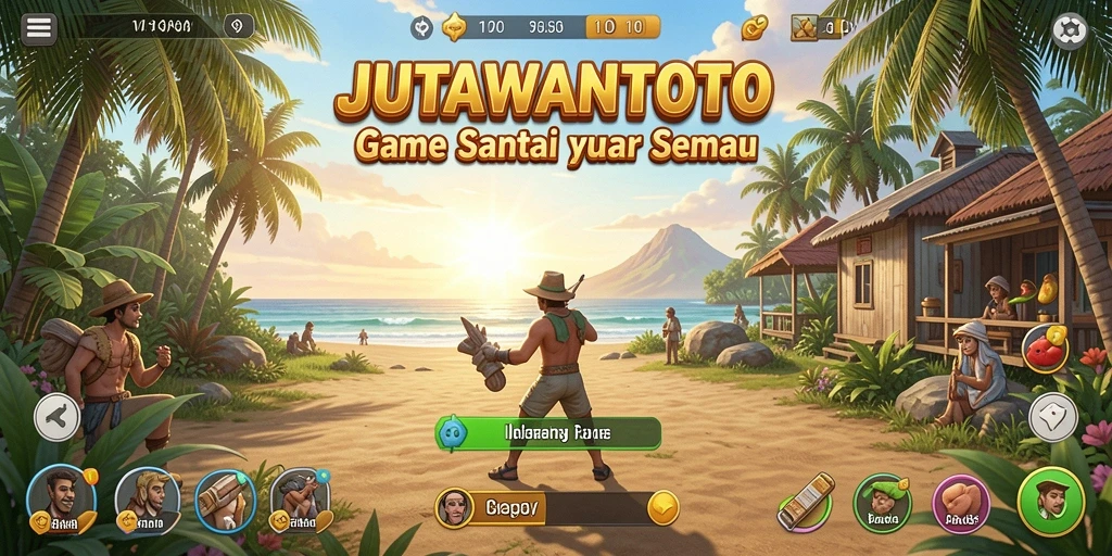 Screenshot JUTAWANTOTO menampilkan gameplay yang menyenangkan dan interaktif.