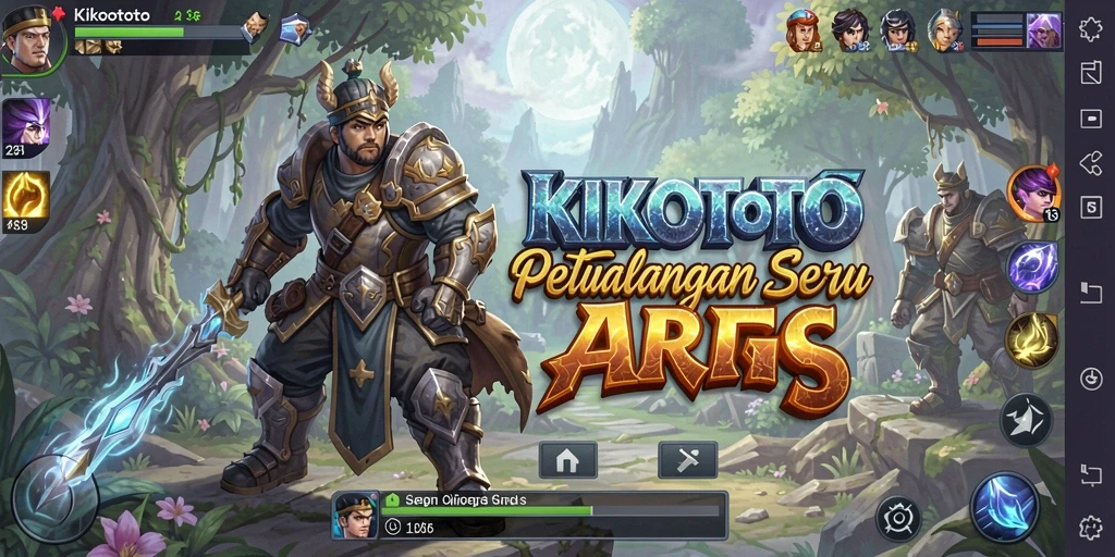 Menampilkan gameplay seru di dunia KIKOTOTO yang penuh petualangan.