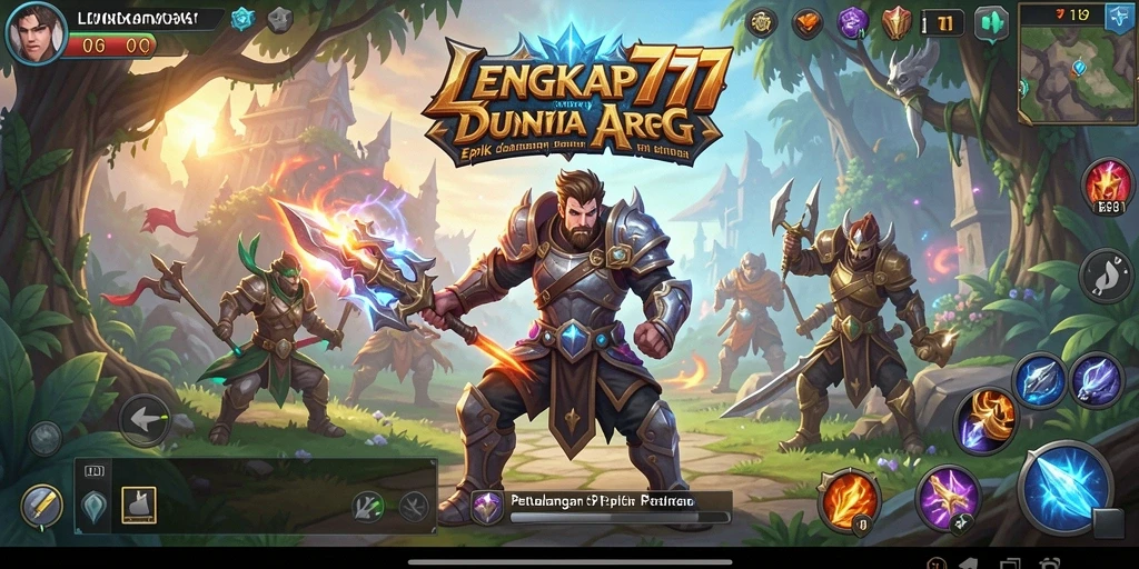 Tampilan layar gameplay ARPG yang menarik dan mendebarkan.