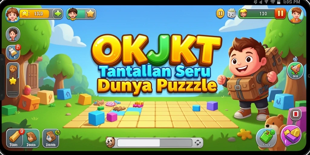 Tampilan gameplay OKJKT yang seru dan menantang.