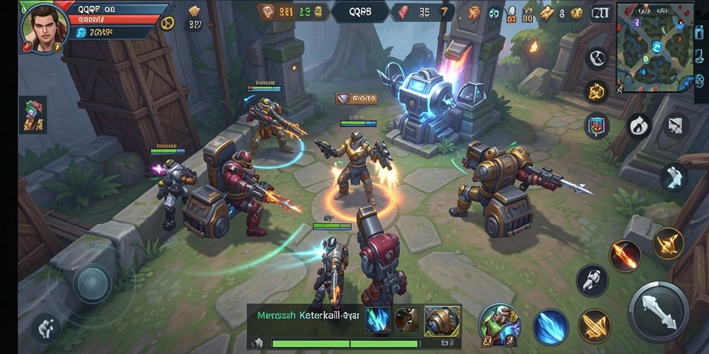 Tampilan gameplay QQRP yang memukau dan menggugah adrenalin.