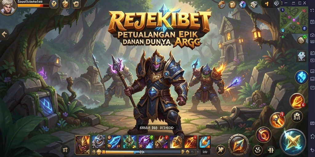 Tampilan menakjubkan gameplay ARPG di REJEKIBET yang mendebarkan.