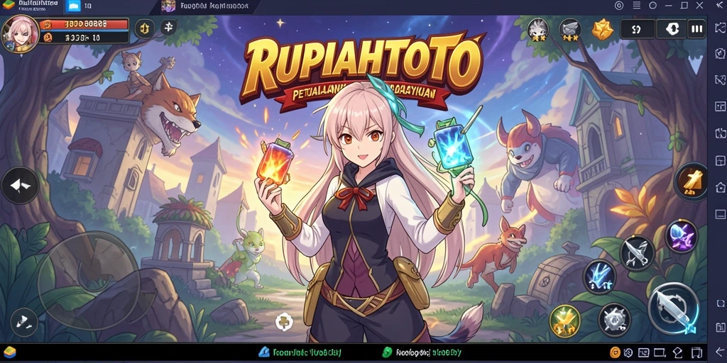 Screenshot gameplay RUPIAHTOTO menampilkan aksi karakter Anime yang menakjubkan.