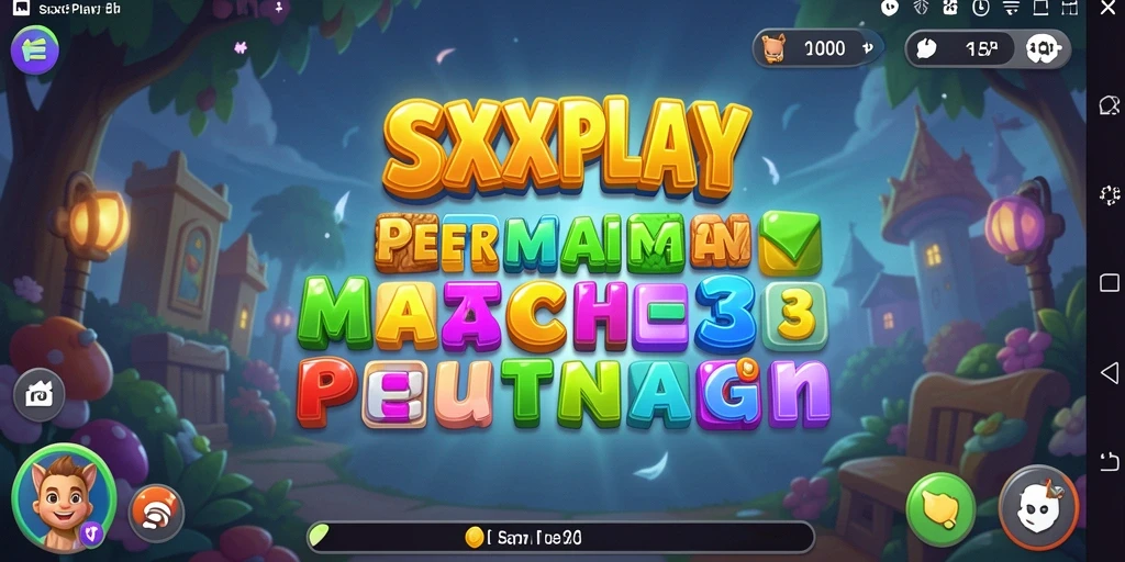 Tangkapan layar permainan SXXPLAY dengan gameplay Match-3 yang seru.