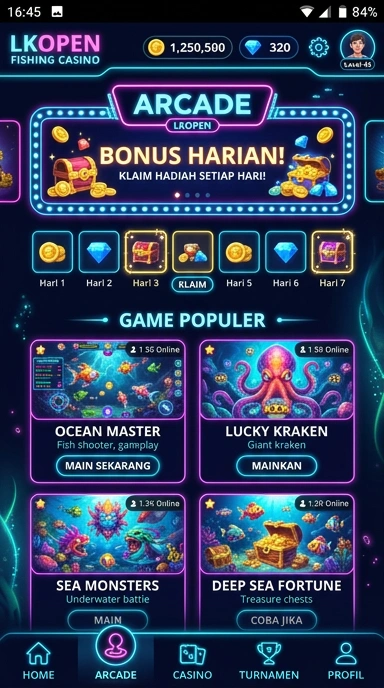Screenshot berbagai kategori aplikasi yang tersedia di lkopen.